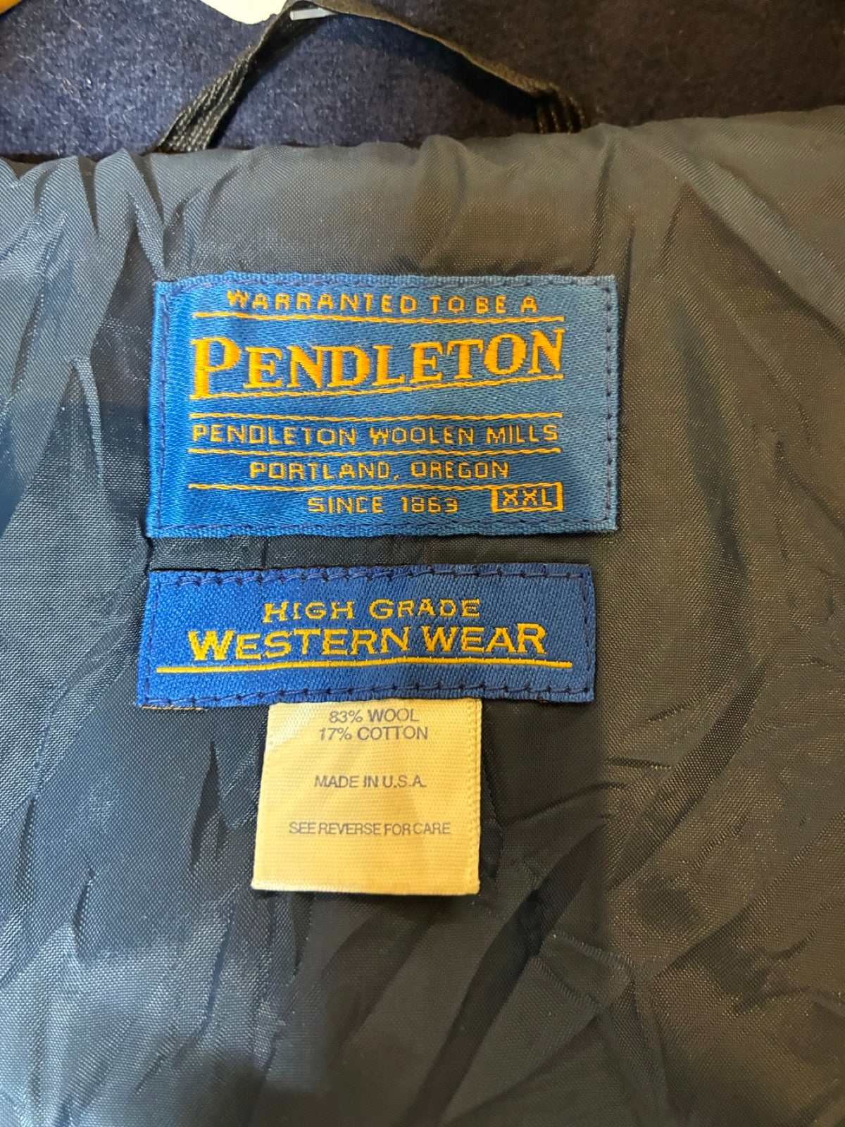 90's PENDLETON 「USA製」ネイティブ柄 中綿ウールジャケット – FUJI