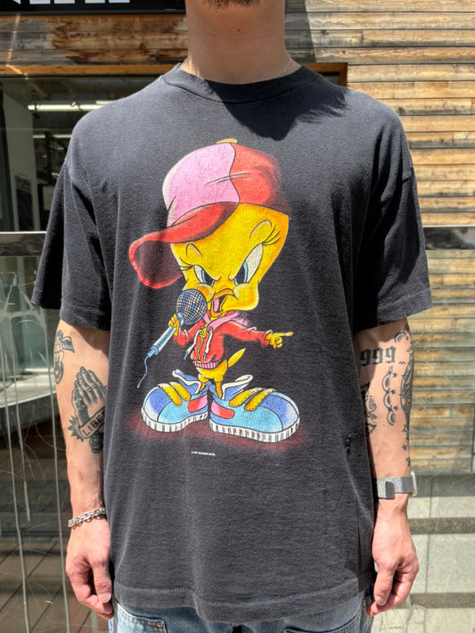 90's LOONEY TUNES 「HIPHOP TWEETY」 キャラクターTシャツ