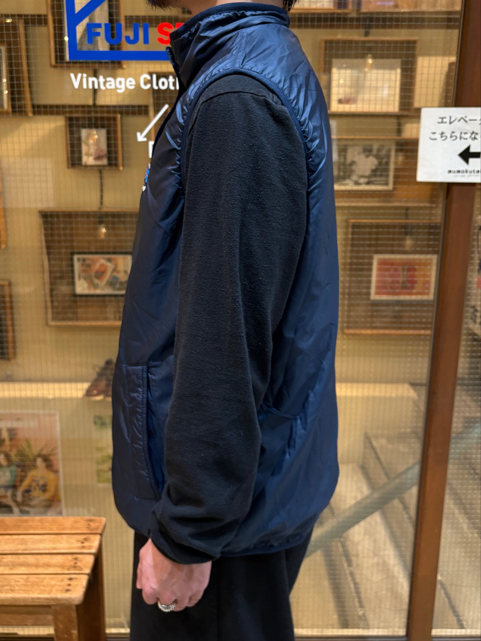 00's PATAGONIA「Woolly Fleece Reversible Best」フリースナイロンベスト
