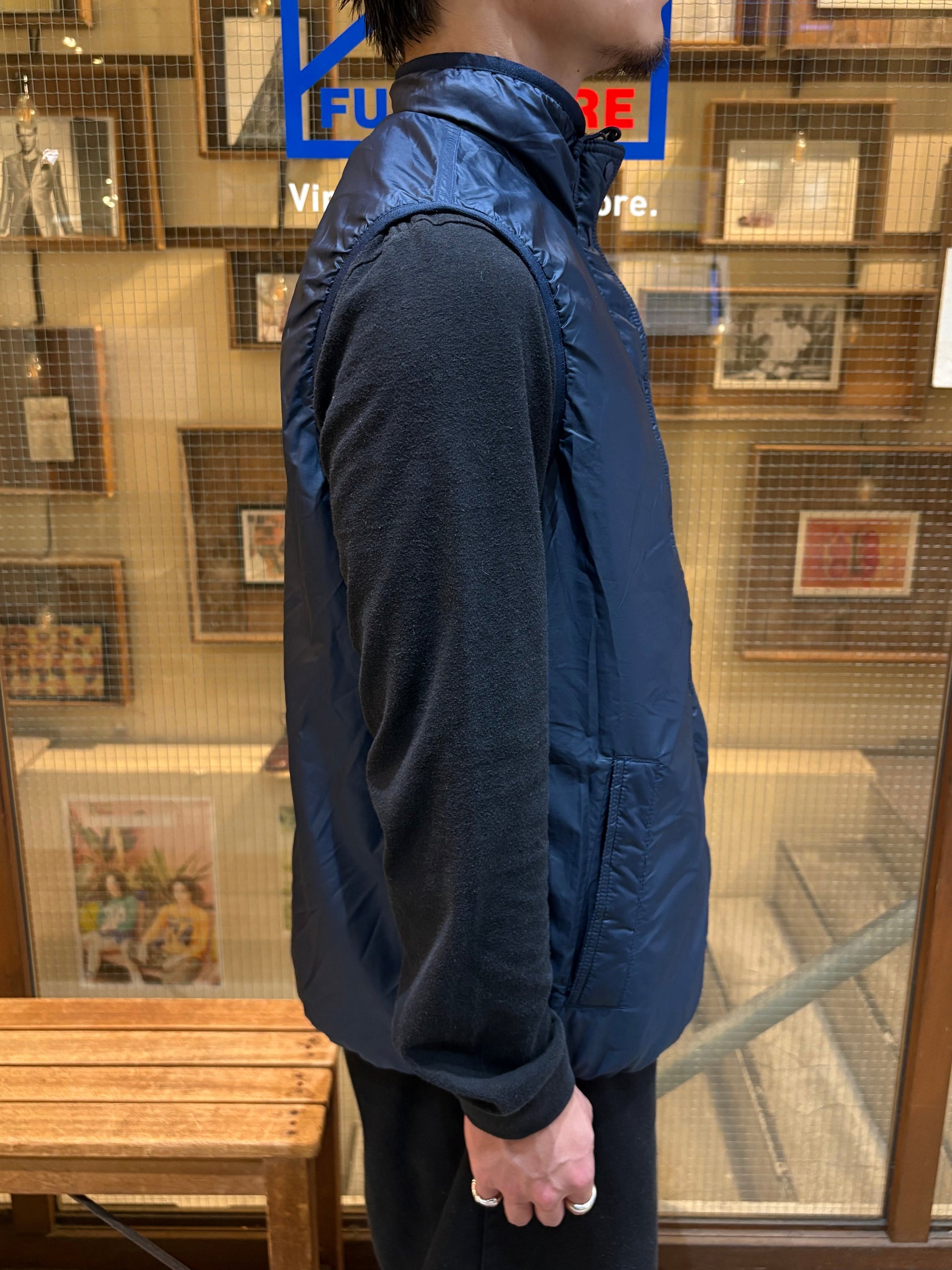 00's PATAGONIA「Woolly Fleece Reversible Best」フリースナイロンベスト