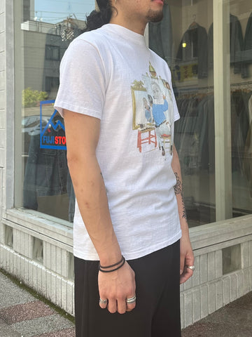 90's NORMAN ROCKWELL 「TRIPLE SELF PORTRAIT」アートTシャツ