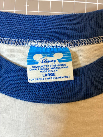 80's Disney「Donald Duck」USA製 キャラクターTシャツ