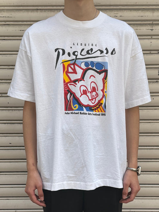90's pigcasso アートTシャツ USA製