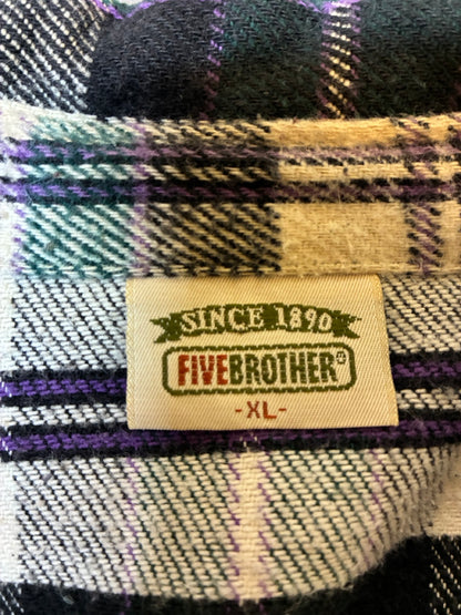 90's FIVE BROTHER フランネルシャツ