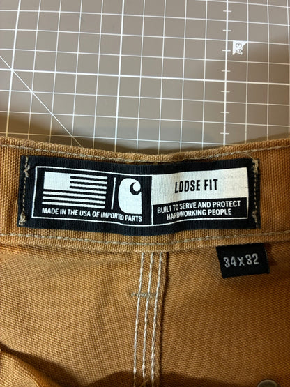 Carhartt「DOUBLE NKEE」USA製 ダックパンツ