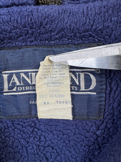 90's LANDS'END「Warm-up-Jacket」USA製 ナイロンジャケット　