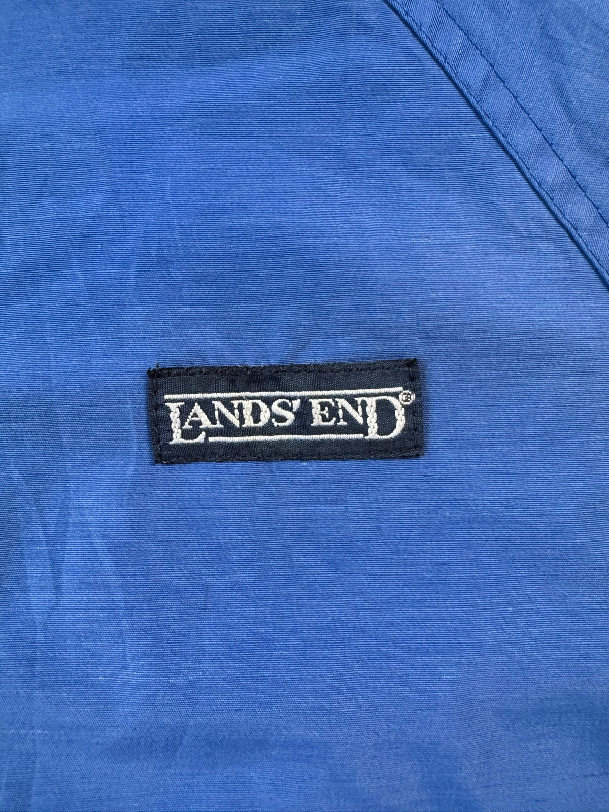 90's LANDS'END「Warm-up-Jacket」USA製 ナイロンジャケット　