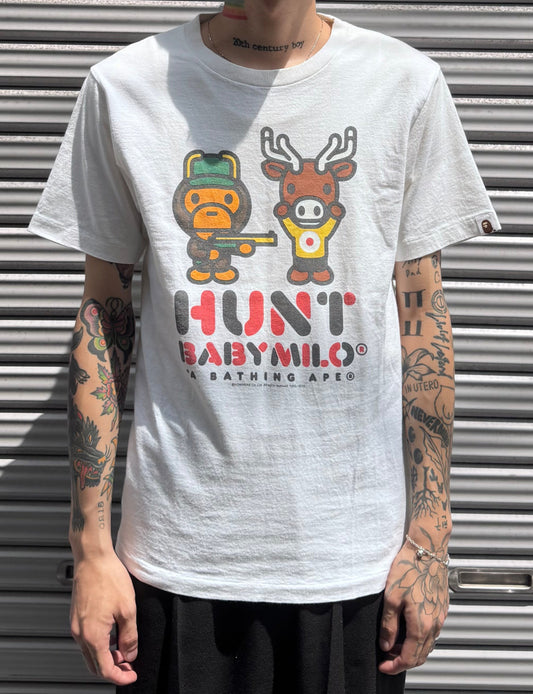 90’s~00's A BATHING APE「HUNT BABYMILO」Tシャツ