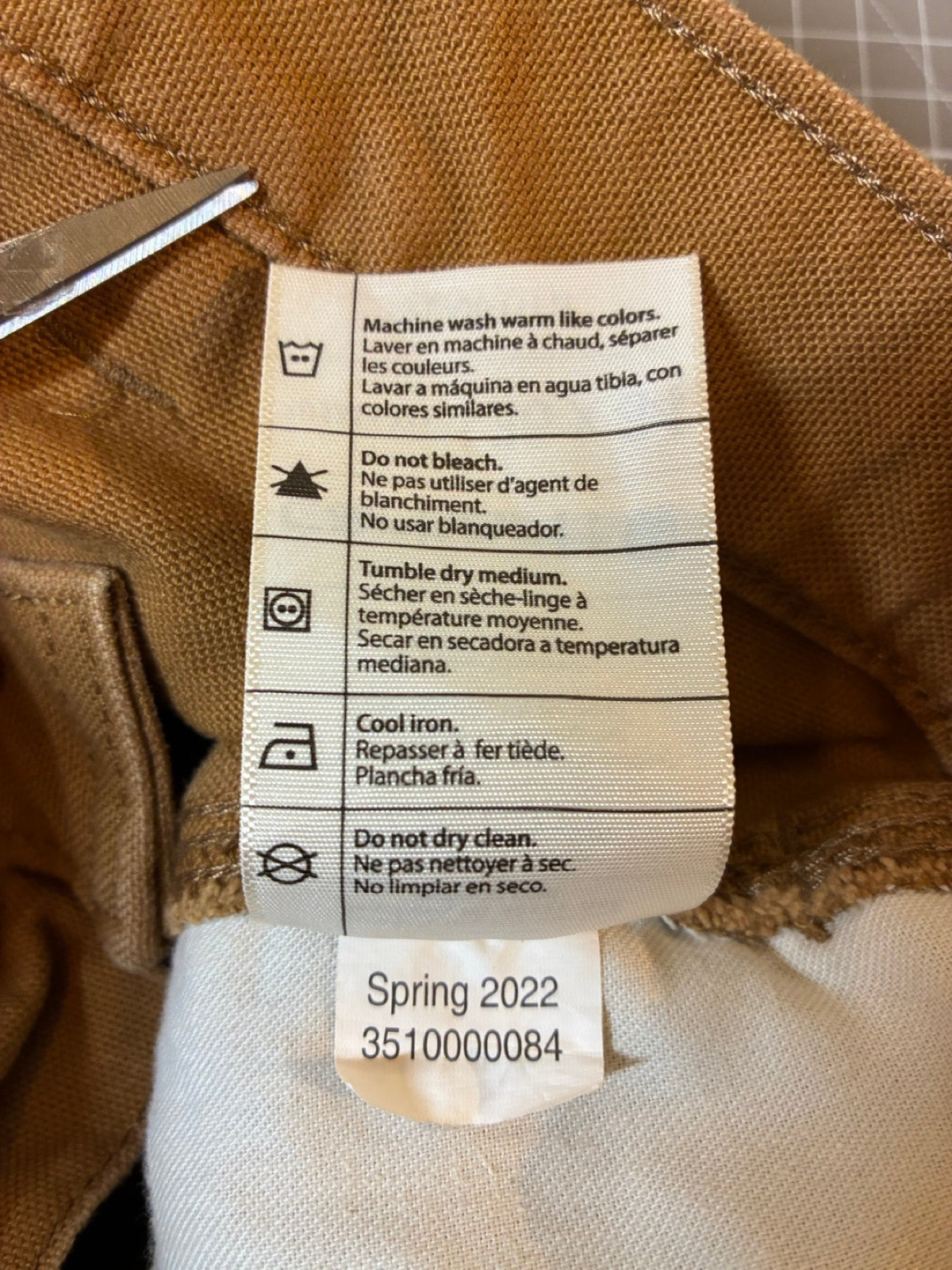 Carhartt「DOUBLE NKEE」ダックパンツ