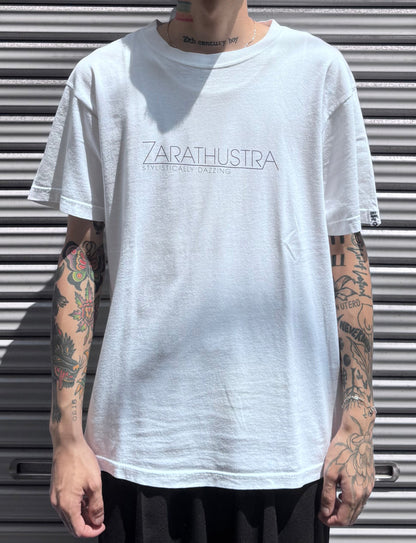 90’s 「ZARATHUSTRA STYLISTICALLY × MORE ABOUT LESS International 」Tシャツ
