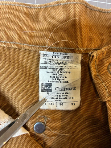 00's Carhartt「DOUBLE NKEE」USA製 ダックパンツ