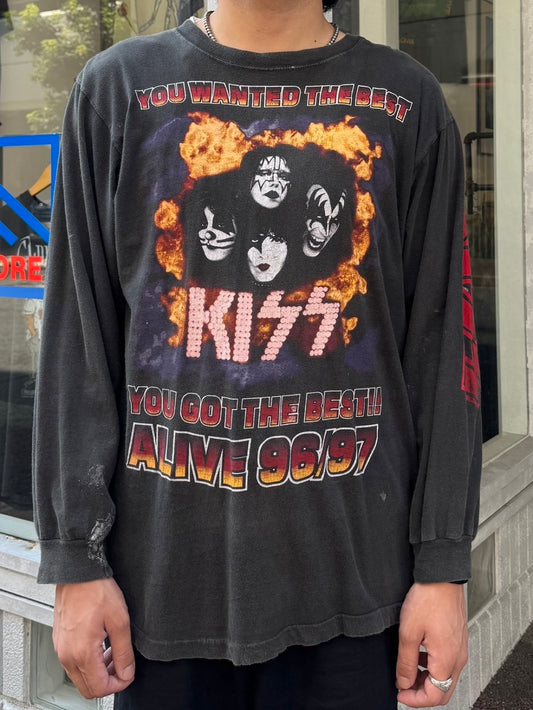 90's KISS「WORLD TOUR 96/97」バンドロングTシャツ×
