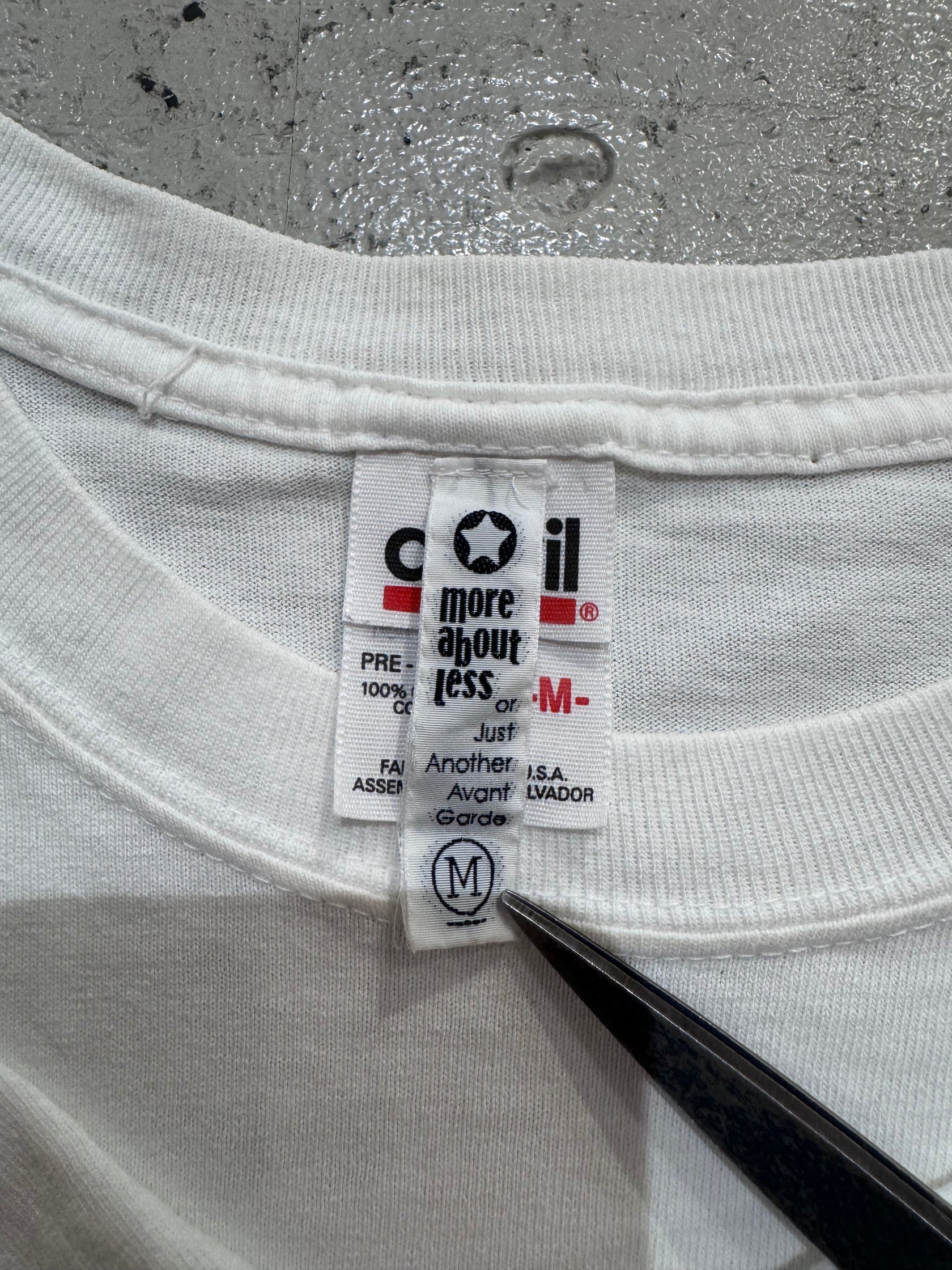 90’s 「ZARATHUSTRA STYLISTICALLY × MORE ABOUT LESS International 」Tシャツ