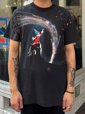 90's DISNEY「Fantasia Mickey Galaxy」キャラクターTシャツ×