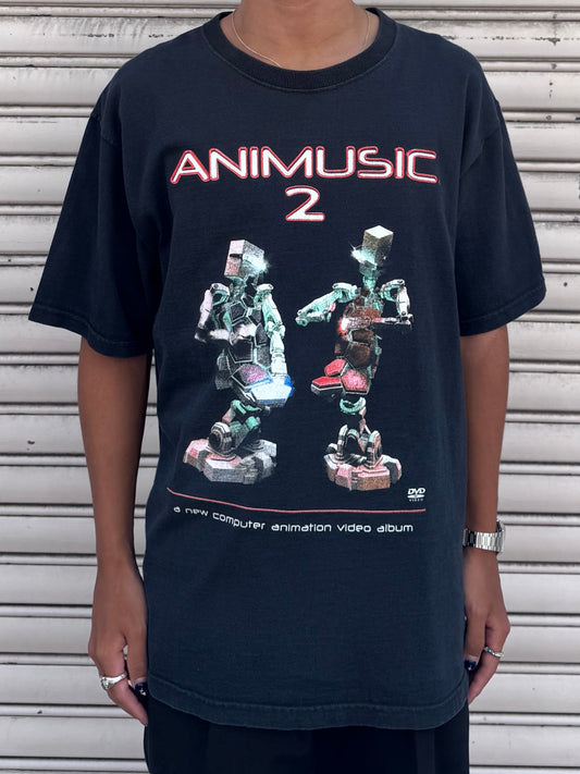 00's ANIMUSIC2「computer animated music」Tシャツ