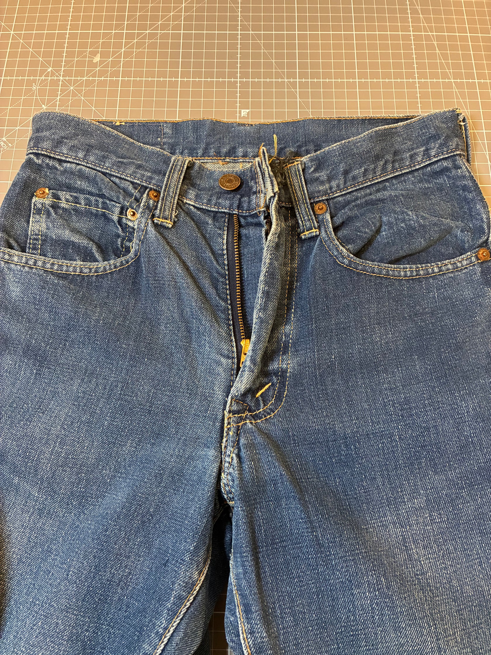 70's Levi’s 717-217 ブーツカット「ビックE」USA製　デニムパンツ