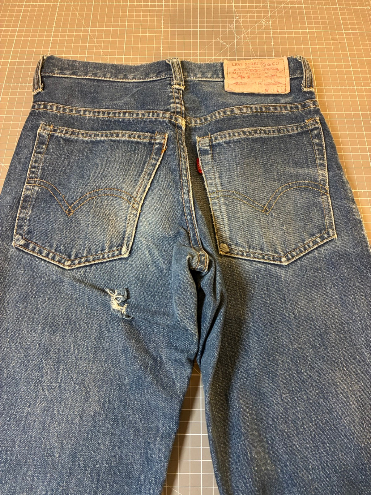 70's Levi’s 717-217 ブーツカット「ビックE」USA製　デニムパンツ