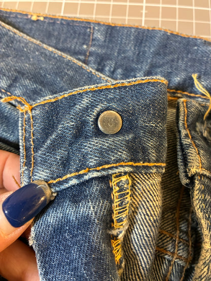 70's Levi’s 717-217 ブーツカット「ビックE」USA製　デニムパンツ