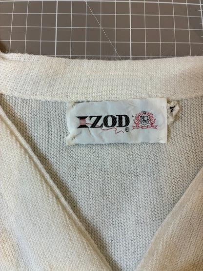 80s IZOD LACOSTE「USA製」アクリルカーディガン