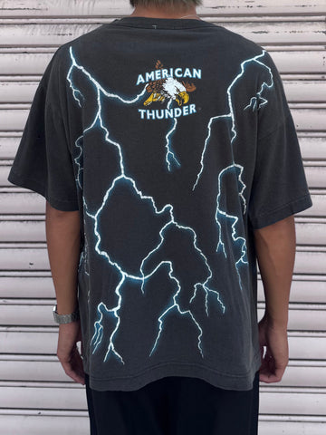 90’s AMERICAN THUNDER「スカルカウボーイ」Tシャツ