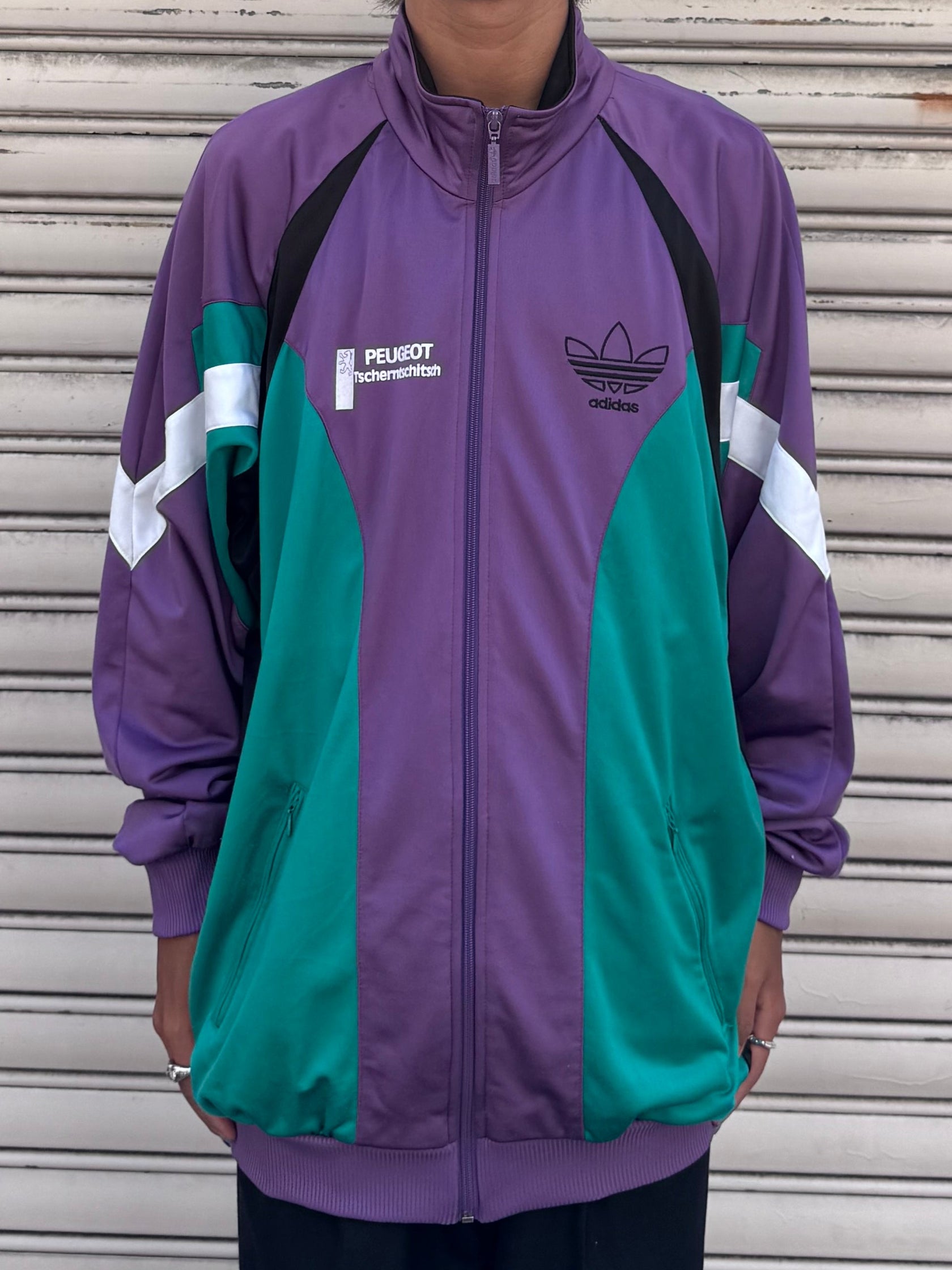 90's adidas「PEUGEOT」トラックジャケット