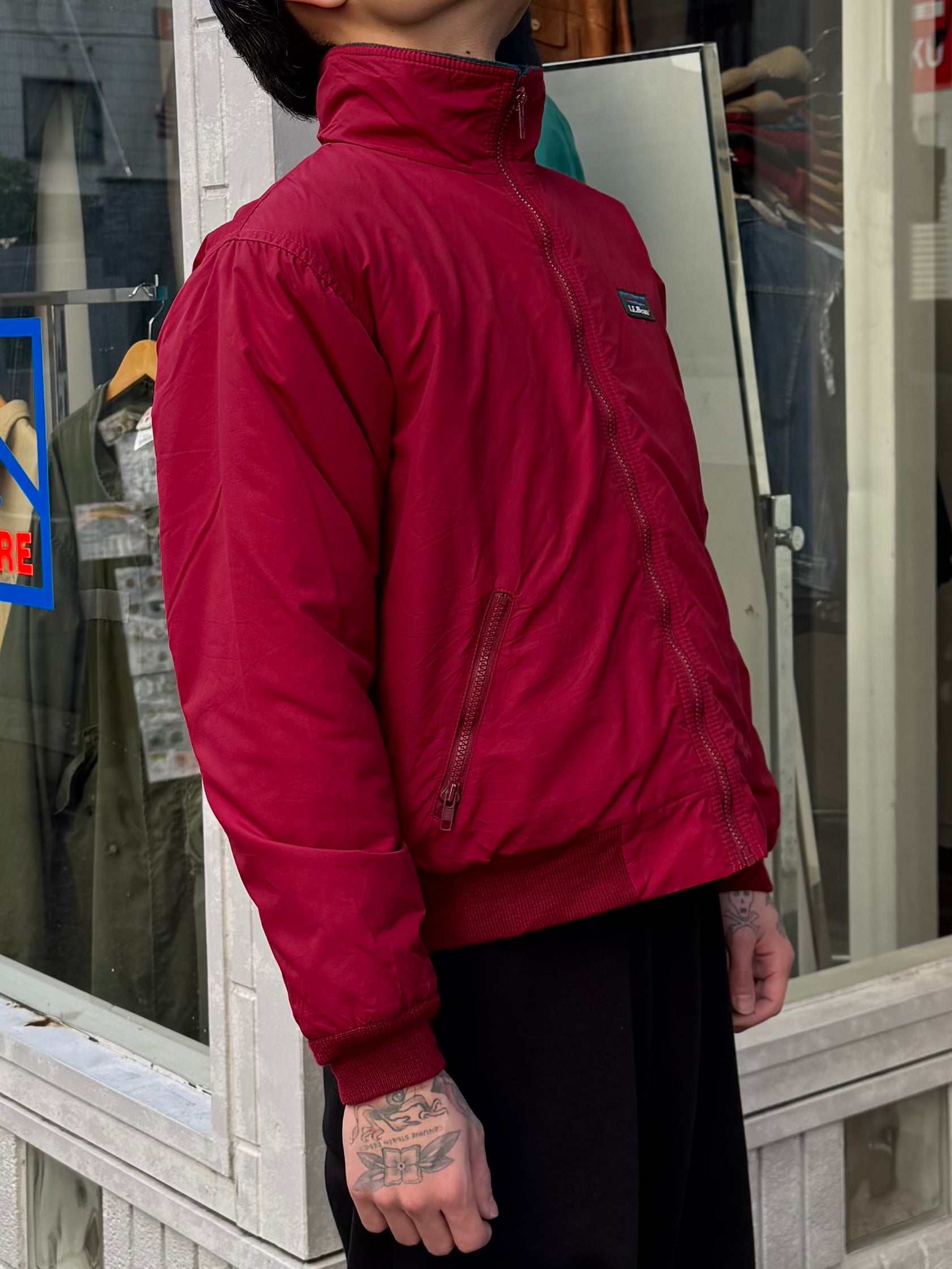 90's L.L.Bean「Warm-up-Jacket」ナイロンジャケット　