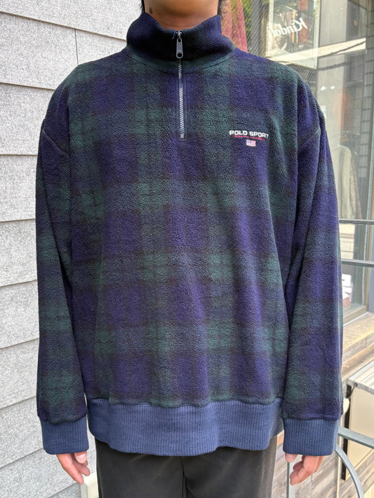 90's「RALPH LAUREN」フリースプルオーバー