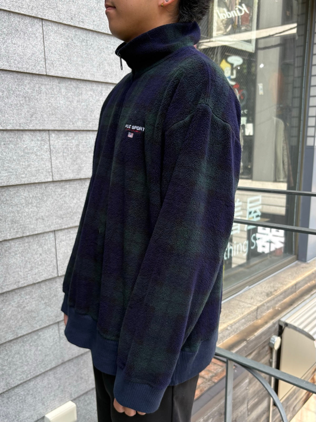 90's「RALPH LAUREN」フリースプルオーバー