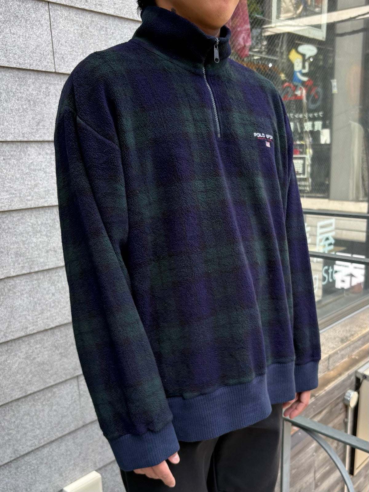 90's「RALPH LAUREN」フリースプルオーバー