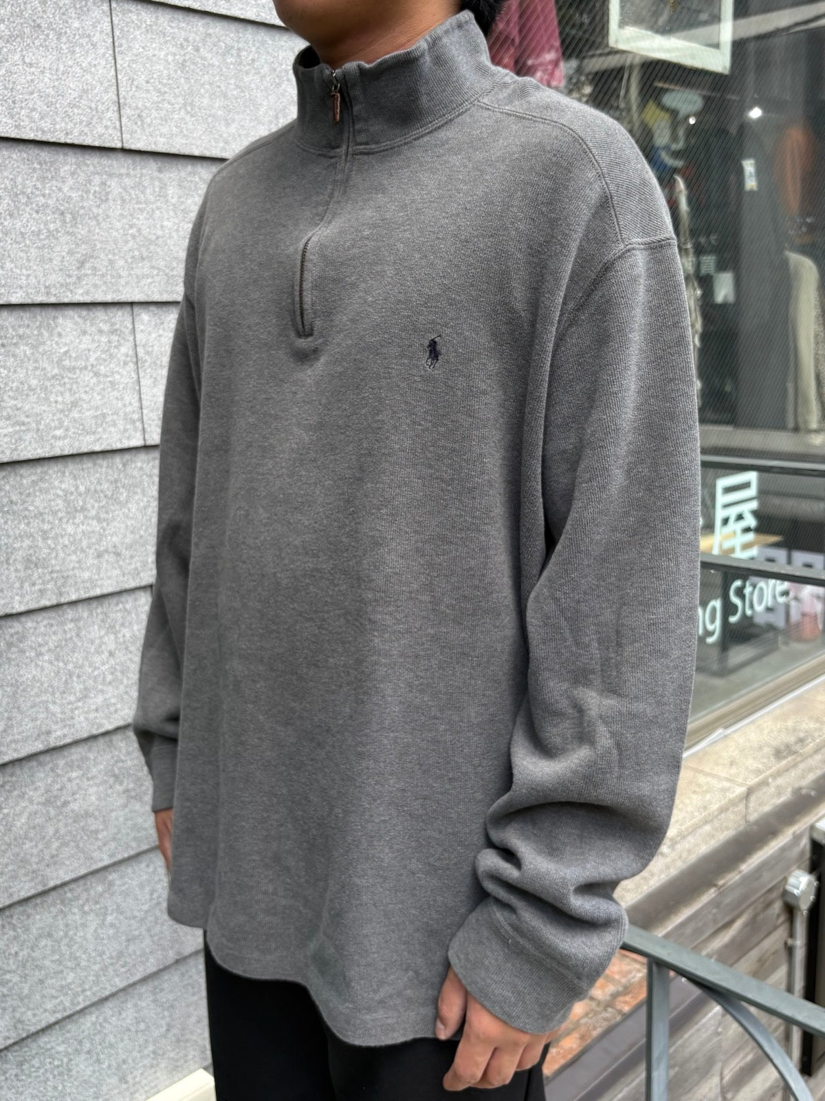 90's「RALPH LAUREN」ハーフジップニット