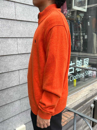 00's「RALPH LAUREN」ハーフジップニット