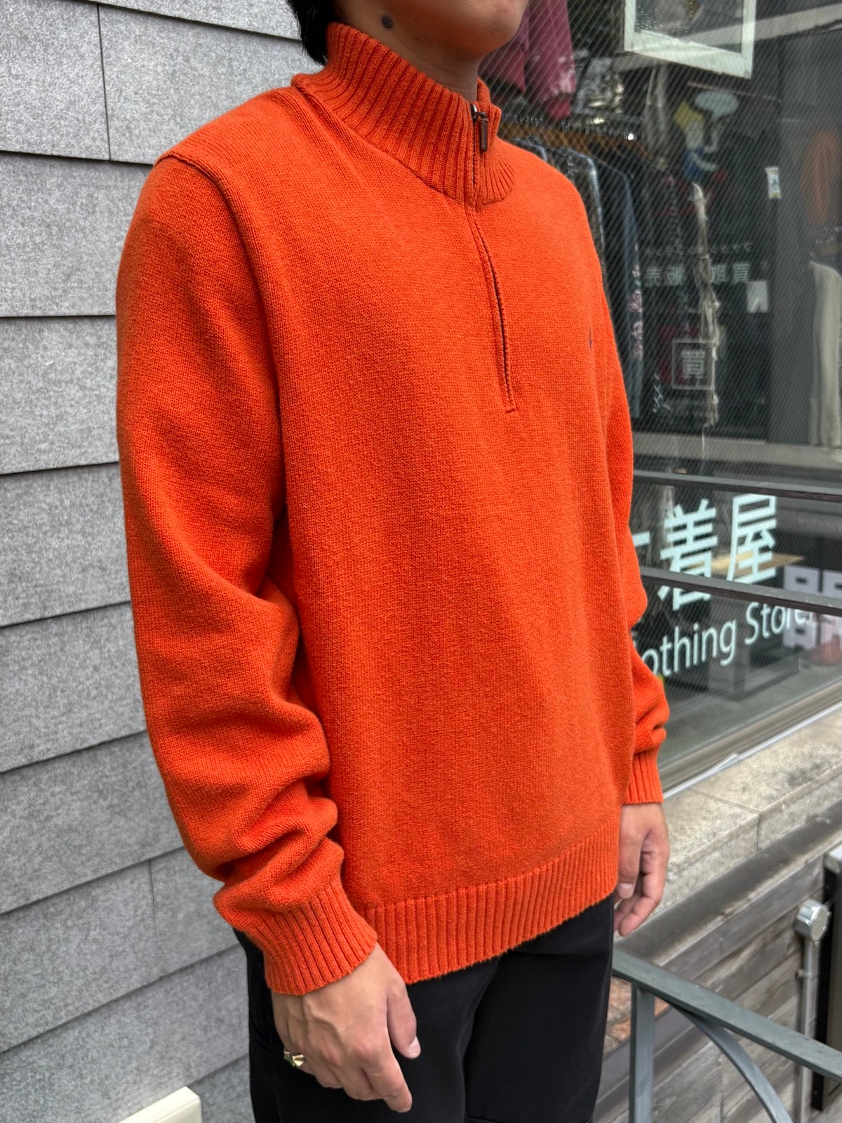 00's「RALPH LAUREN」ハーフジップニット
