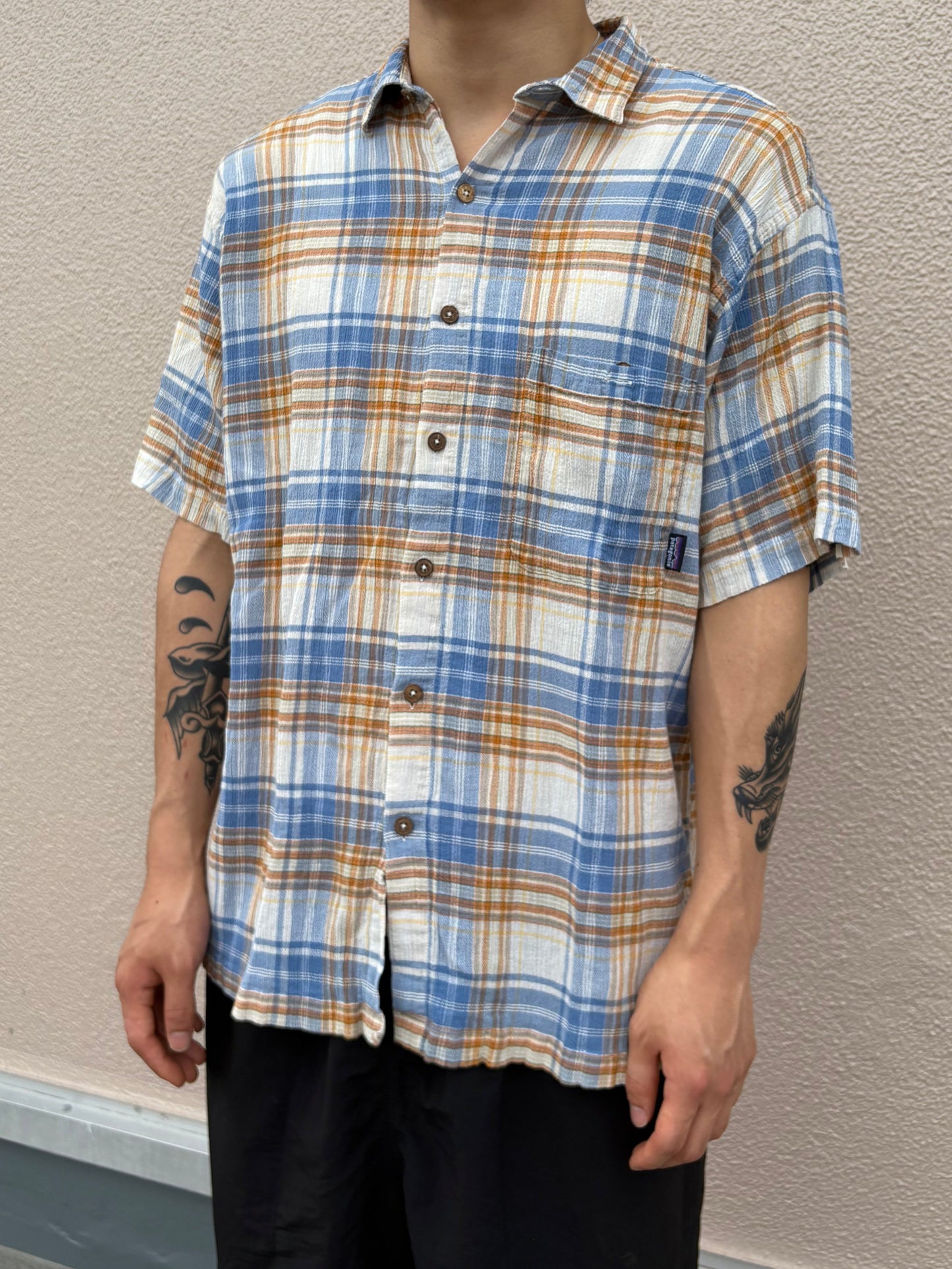 00's PATAGONIA「A/C Seersucker　Shirt」半袖シャツ