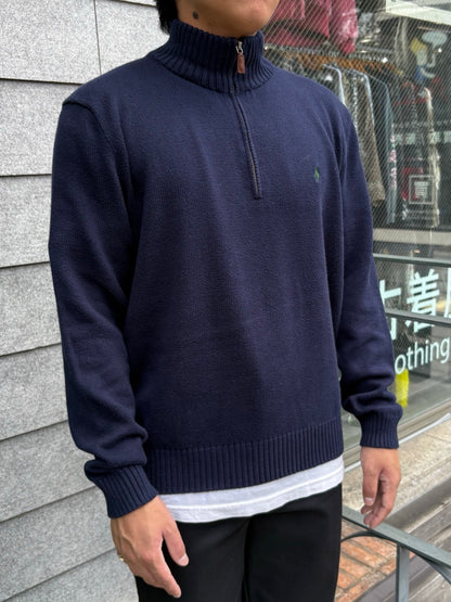 90's「RALPH LAUREN」ハーフジップニット