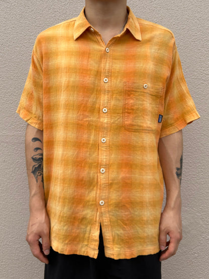 00's PATAGONIA「Organic Cotton Ombre Shirt」半袖シャツ