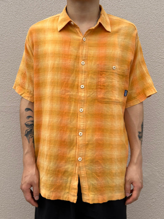00's PATAGONIA「Organic Cotton Ombre Shirt」半袖シャツ