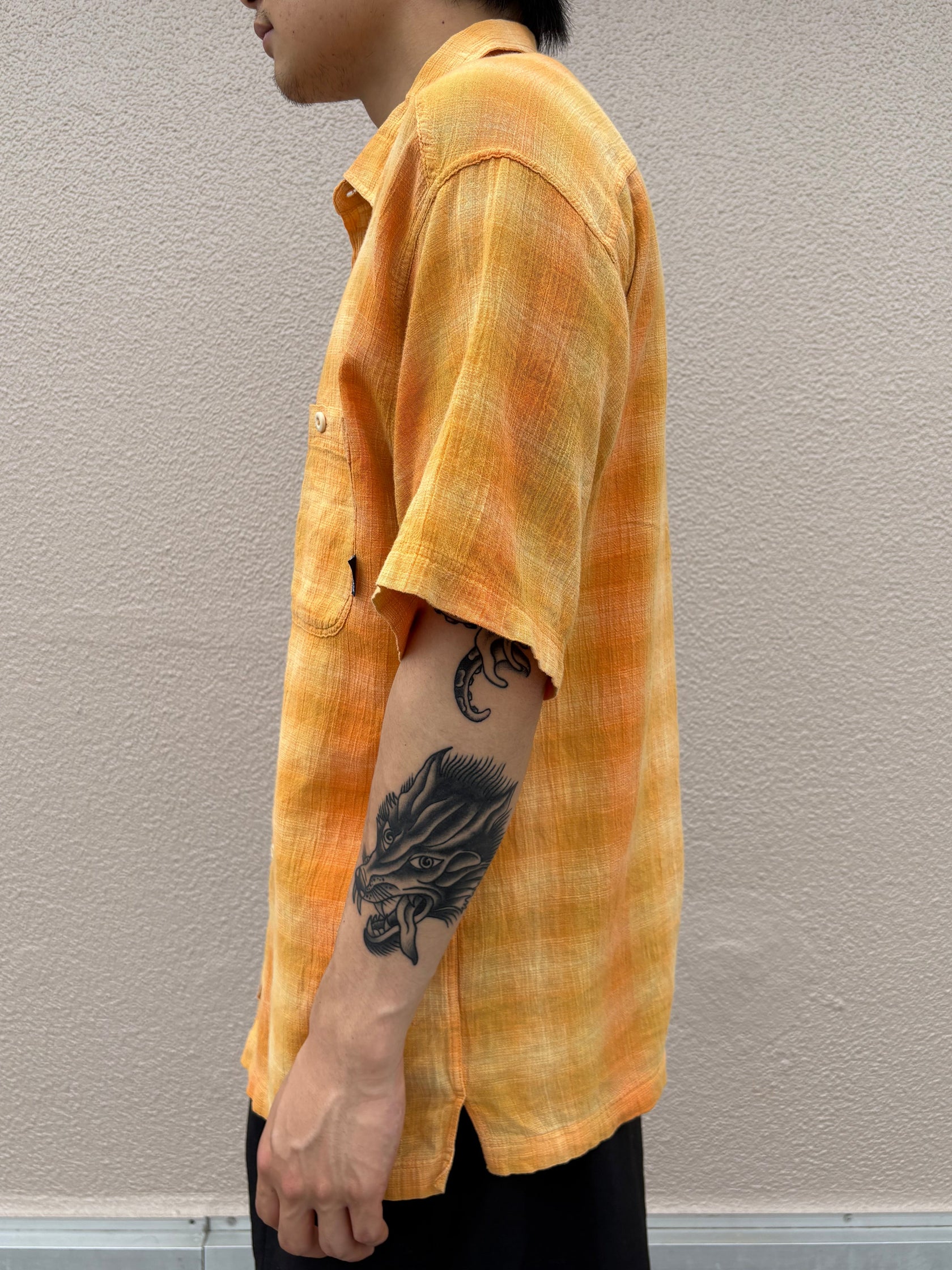 00's PATAGONIA「Organic Cotton Ombre Shirt」半袖シャツ