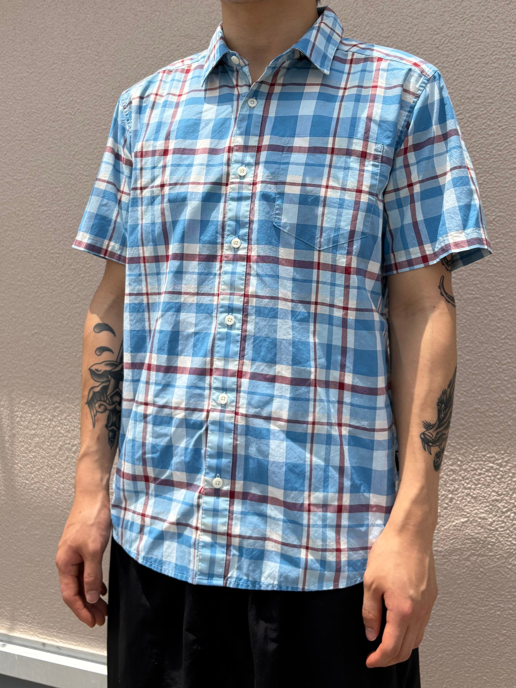 00's PATAGONIA「Madras Check Shirt」半袖シャツ