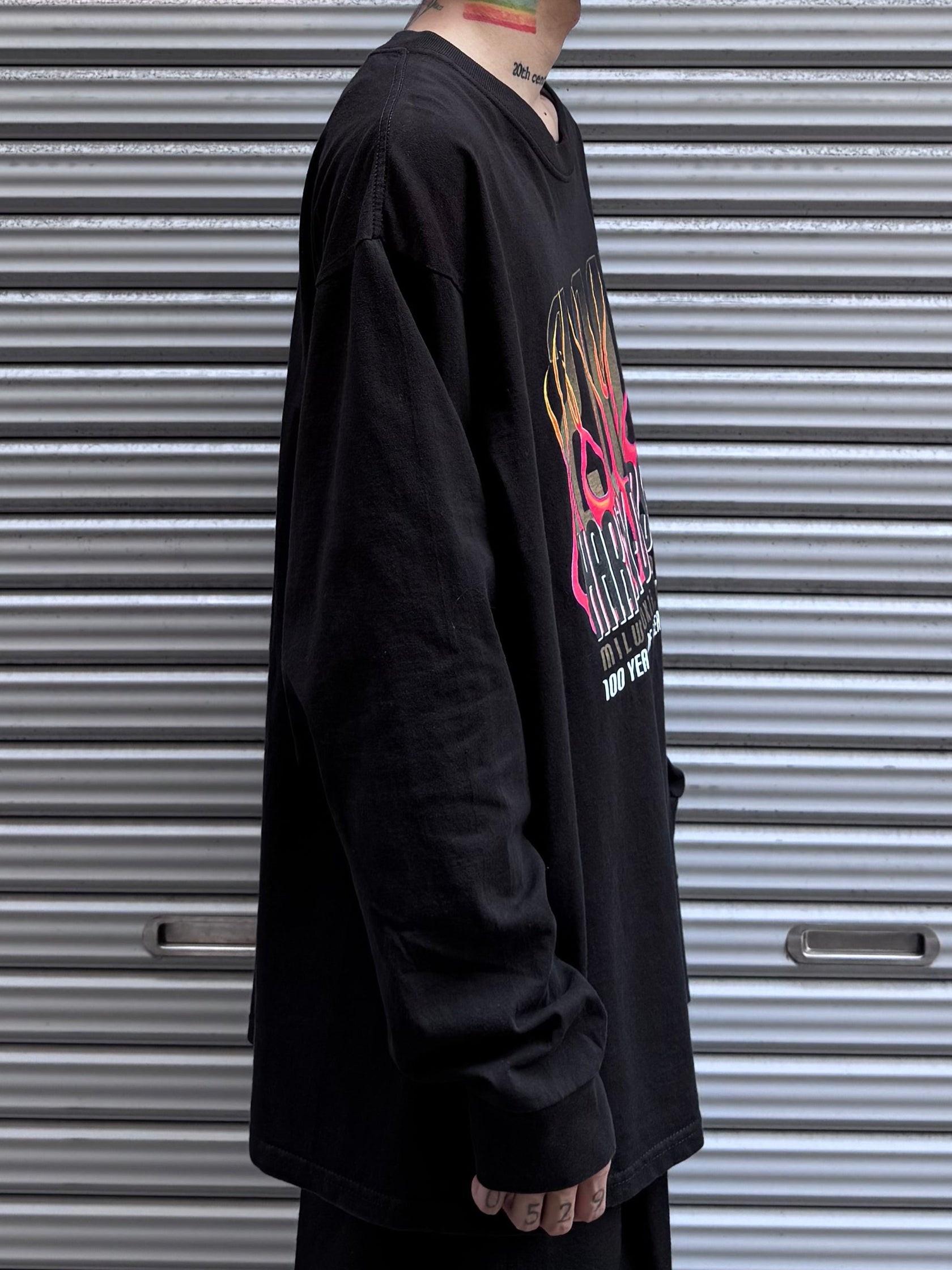 00's Harley Davidson「Fire Pattern」ハーレーTシャツ