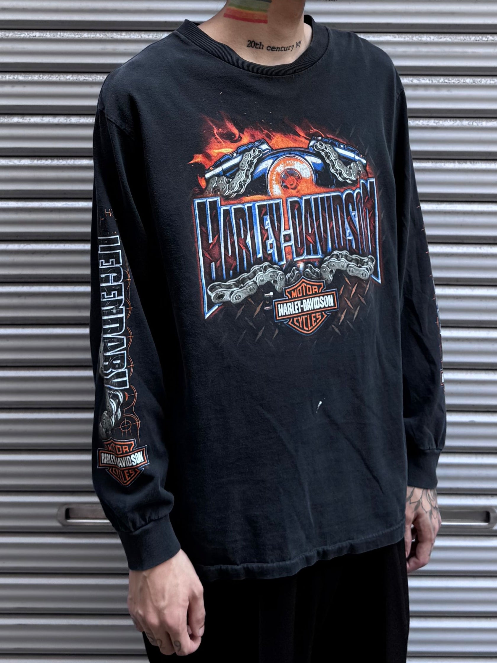 00's Harley Davidson 「M♠VERICK」ハーレーTシャツ