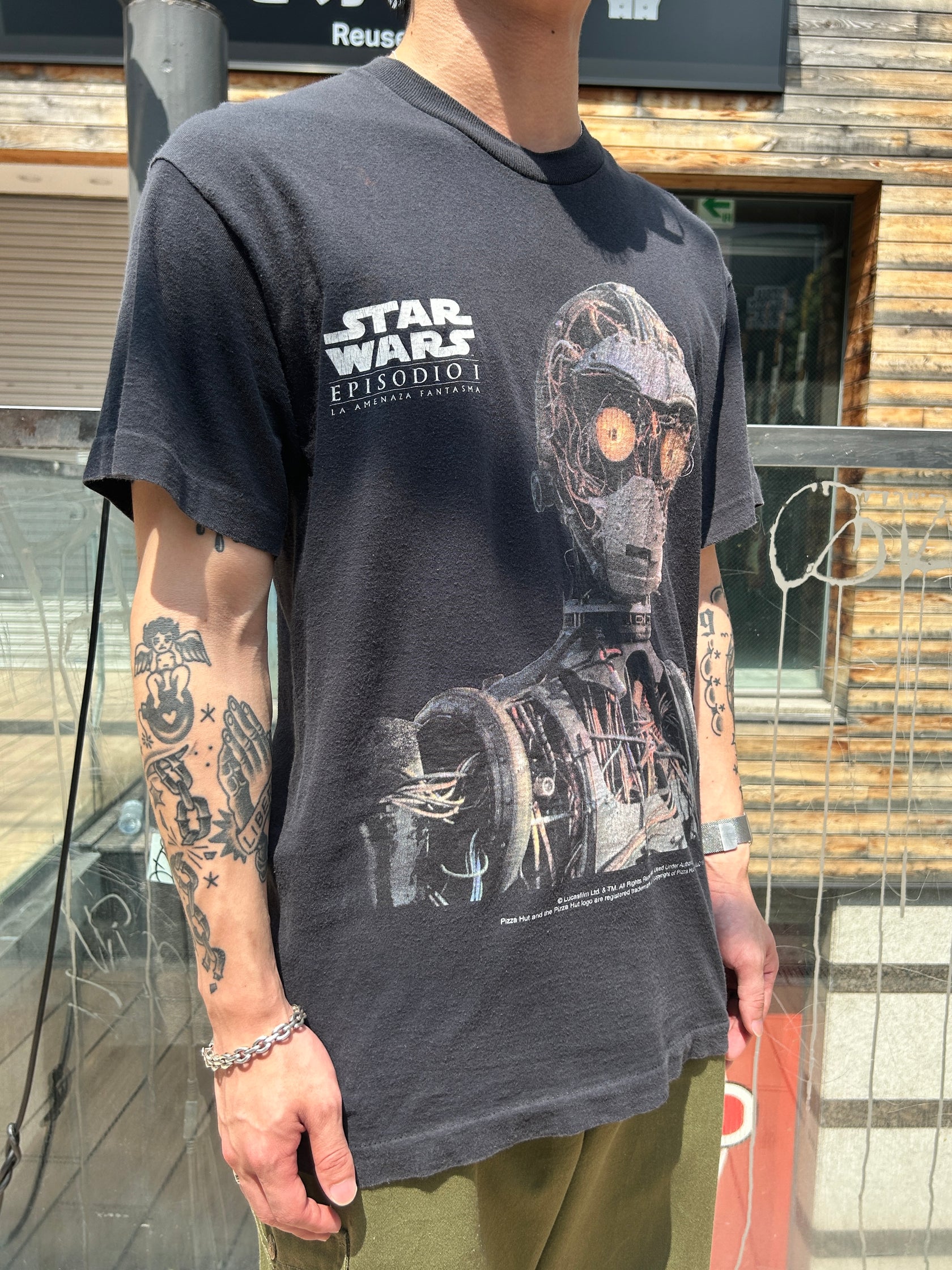 90's「STAR WARS × Pizza Hut」USA製 ムービー Tシャツ