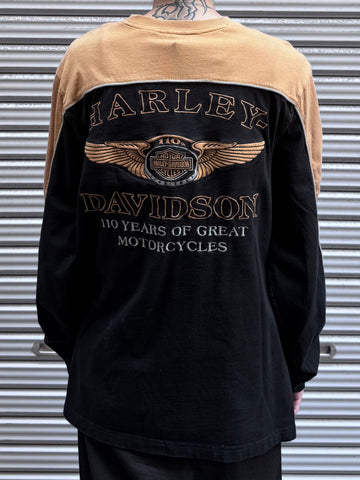 00's Harley Davidson 「110 YEARS OF GREAT」ハーレーTシャツ