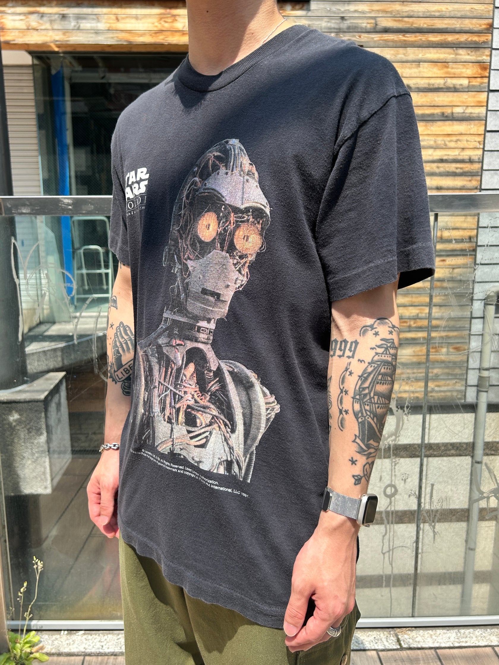 90's「STAR WARS × Pizza Hut」USA製 ムービー Tシャツ