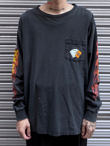 00's Harley Davidson 「Aces＆Eights」ハーレーTシャツ