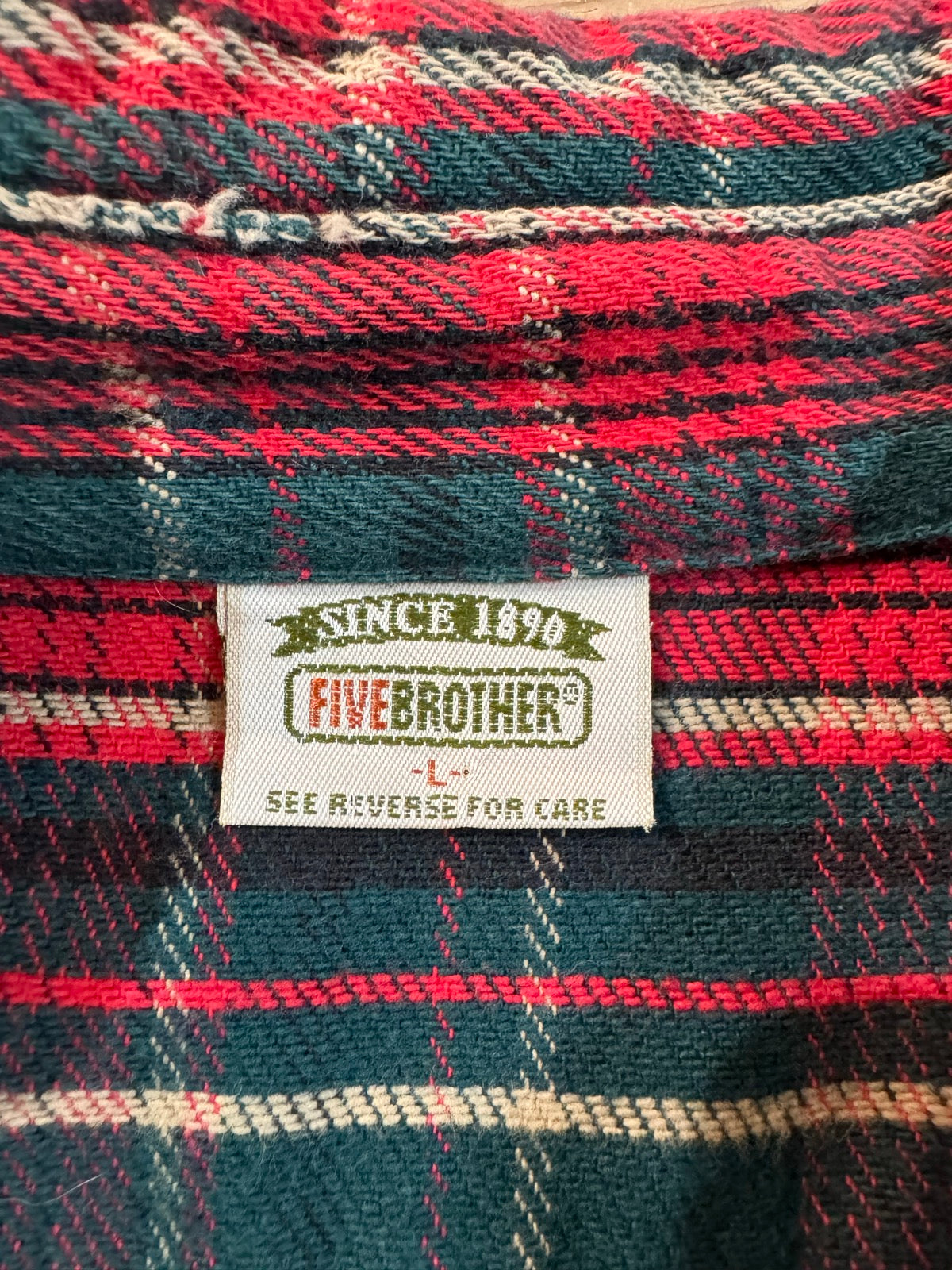 90's FIVE BROTHER USA製 ネルシャツ