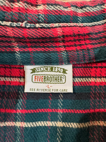 90's FIVE BROTHER USA製 ネルシャツ