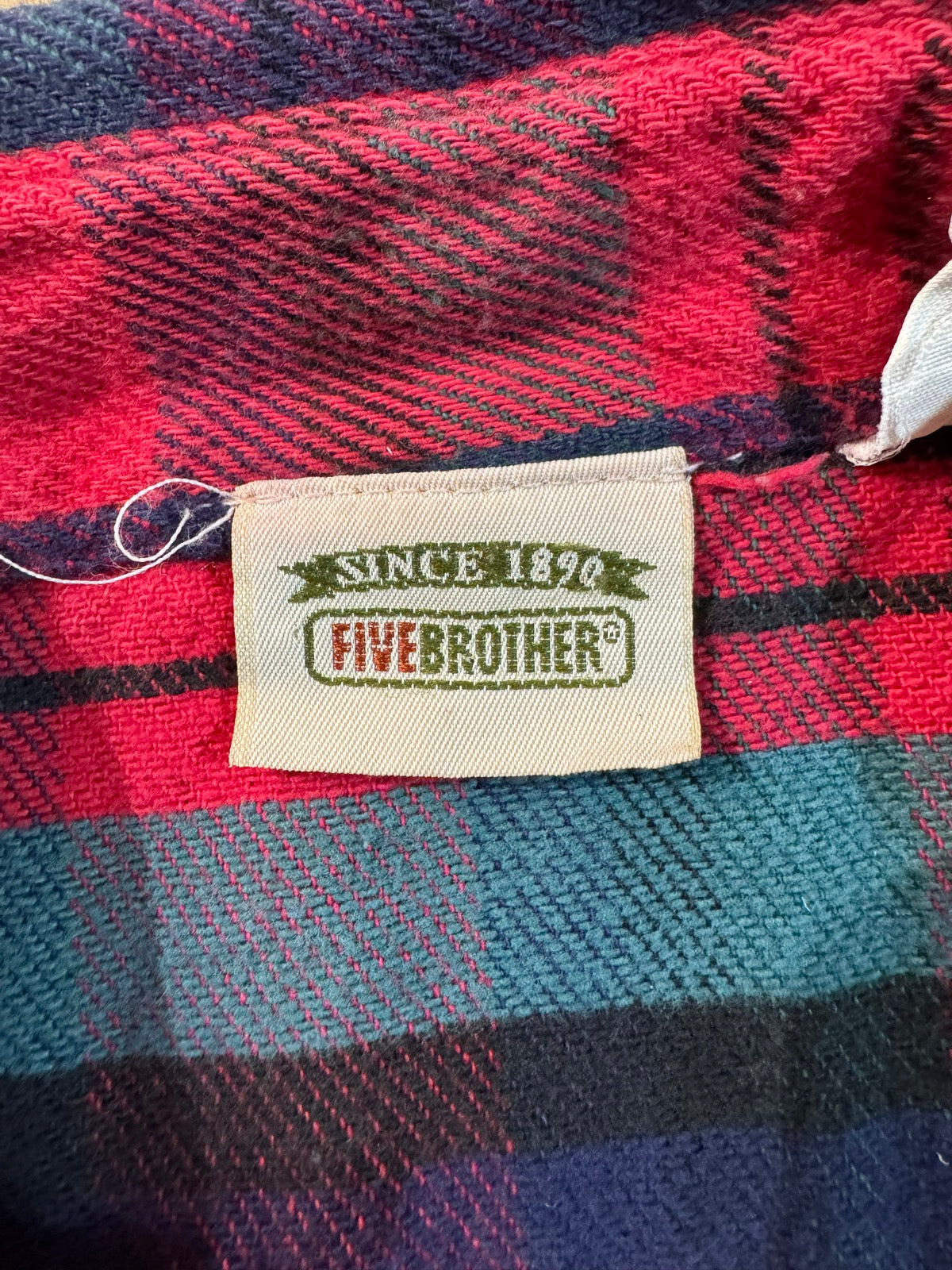 90's FIVE BROTHER ネルシャツ