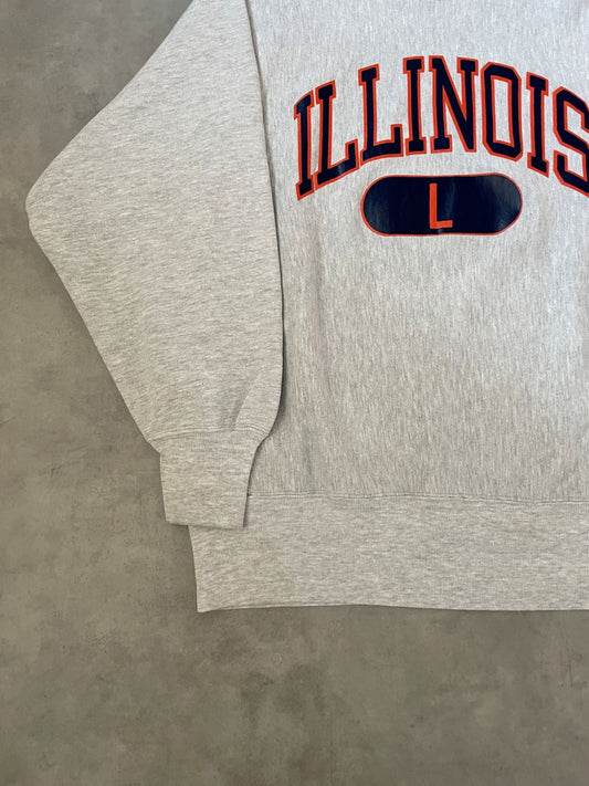 90's CHAMPION「ILLINOIS」Reverse Weave USA製 カレッジスウェット