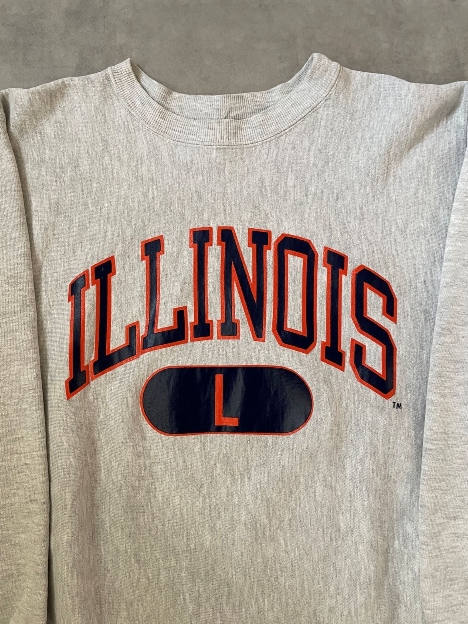 90's CHAMPION「ILLINOIS」Reverse Weave USA製 カレッジスウェット