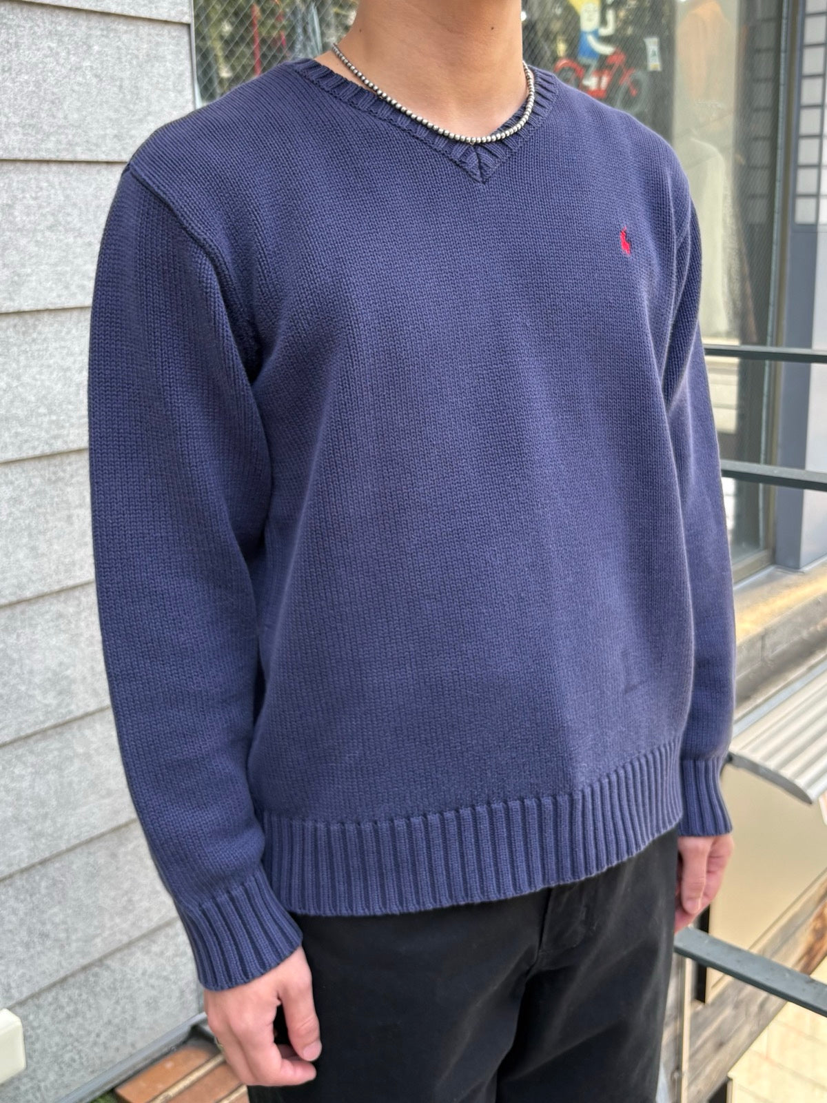 90's「RALPH LAUREN」ワンポイントニット